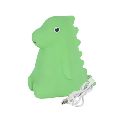 Lampe LED en Silicone pour bébé et enfant, cadeau de noël, dinosaure couché, veilleuse pour chambre