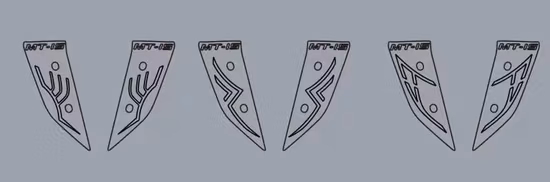 Accessoires de moto pièces de rechange bande lumineuse LED Cool moto lumière décorative pour YAMAHA Mt15